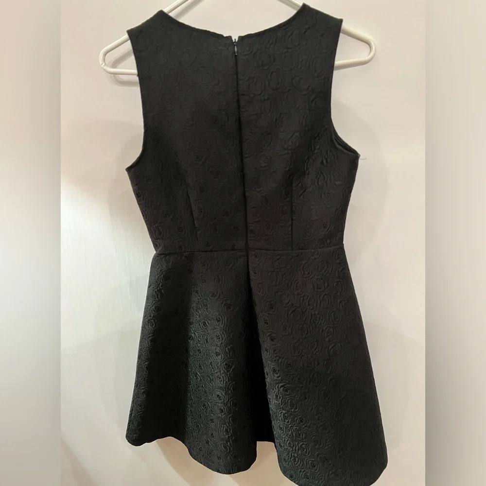 ELLISON ROSES SHEER NECK RHINESTONE DRESS - Picture 3 of 5